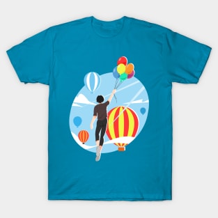 Girl and Balloons T-Shirt